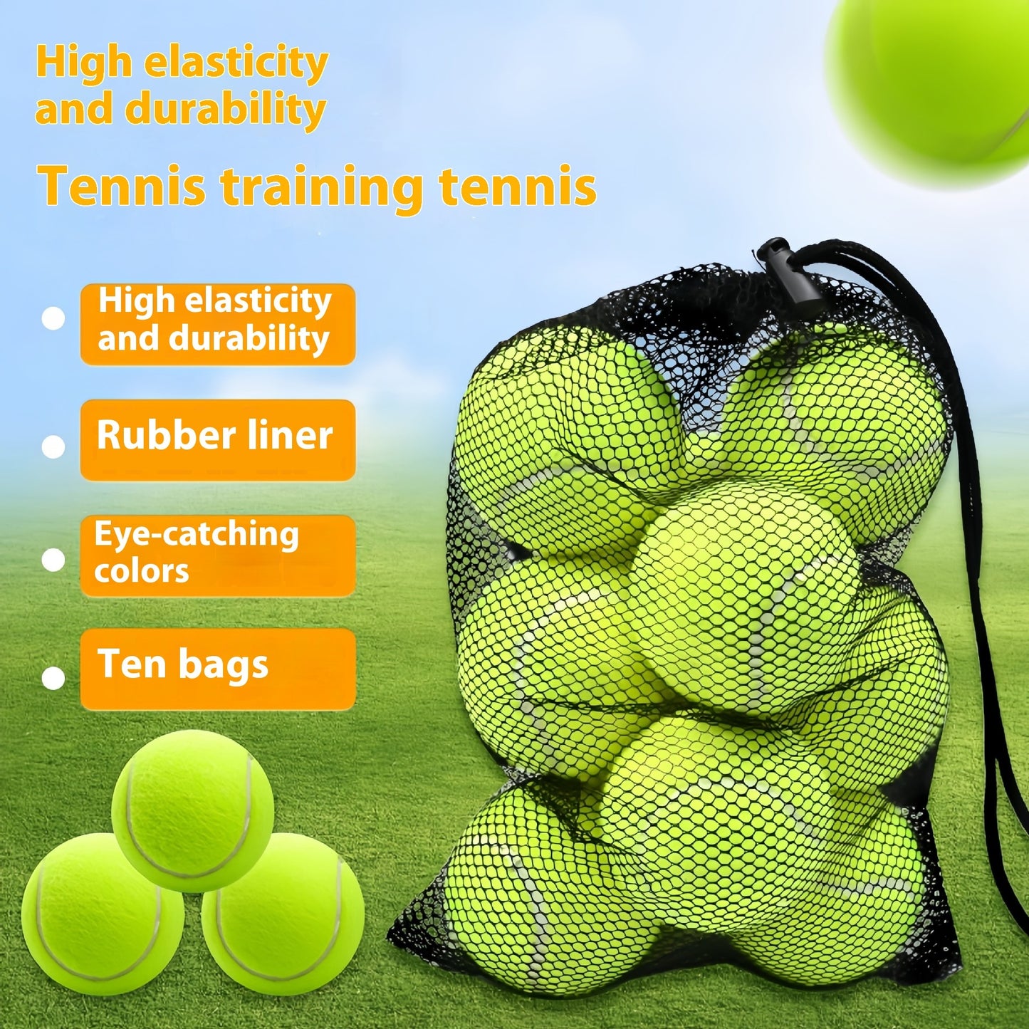 10 Training Bags High-elastic Fitness Tennis